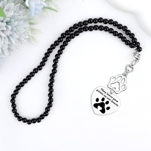 Dog Memorial Gifts Memorial Rear View Mirror Hanging Accessory Bereavement Gifts for Loss of Pet dog Cat Remembrance Gift for Loss of Cat Sympathy Gift for loss of Dogs Pet Car Rearview Mirror Pendant
