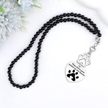 Dog Memorial Gifts Memorial Rear View Mirror Hanging Accessory Bereavement Gifts for Loss of Pet dog Cat Remembrance Gift for Loss of Cat Sympathy Gift for loss of Dogs Pet Car Rearview Mirror Pendant