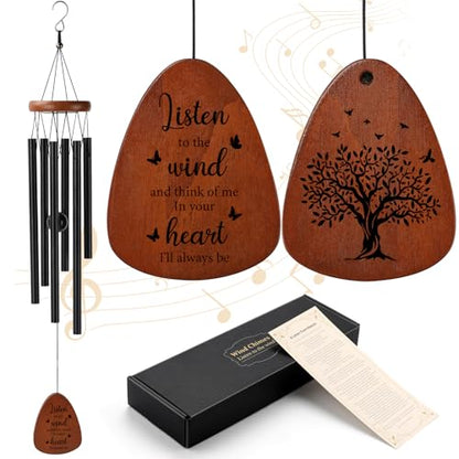 26 Inch Memorial Wind Chimes, Memorial Gifts for Loss of Loved One | Sympathy Gift Wind Chimes for Loss of Mom Dad Father Mother Daughter Son, Bereavement Remembrance Gift in Memory of Loved One - size: Loss of Loved One-1