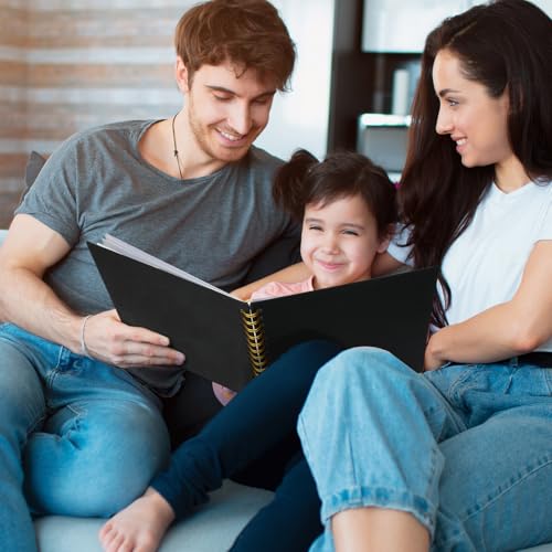 10x10 Inch Scrapbook DIY Photo Album, 20 Sheets (40 Pages), Black - color: Black, size: 10 x 10 Inch 20 Sheets