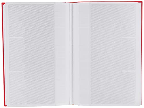 Fabric Frame Cover Photo Album 300 Pockets Hold 4x6 Photos, Apple Red