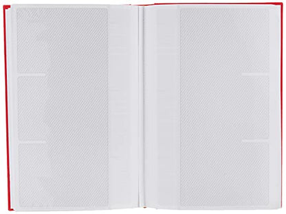 Fabric Frame Cover Photo Album 300 Pockets Hold 4x6 Photos, Apple Red