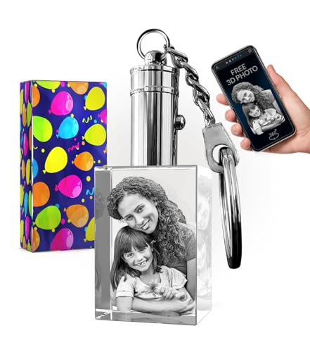 ArtPix 3D Crystal Photo Keychain - Personalized Custom Picture Keepsake - color: Rectangle Premium, size: Small