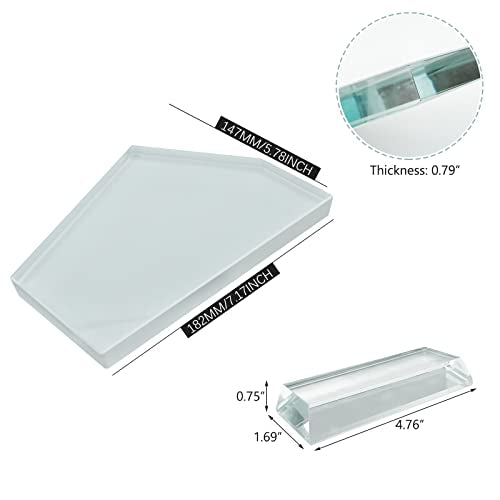 Crystal Sublimation Blanks Sublimation Glass for Custom Picture Photo Frame, Award Plaque, Crystal Tabletop Decor, In-Loving Memory Sublimatin Printing Products (Irregular)