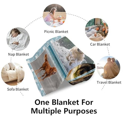 Ship Next Day, Custom Pet Memorial Blanket with Photos - Printed in USA, Personalized Pet Memorial Gifts for Dogs Cats Loss of Pet Sympathy Gift Dog Bereavement Remembrance Pet Loss Gifts - color: Style 15 - Pet