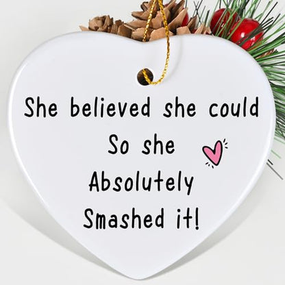 Jocidea Proud of You Gift - She Believed She Could so She Absolutely Smashed It - Well Done Gift - You Did It - color: Absolutely Smashed It