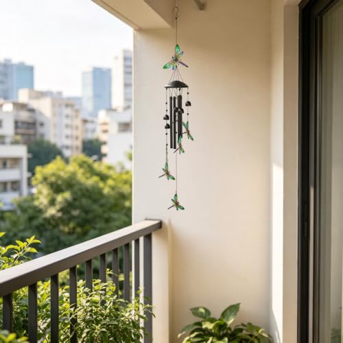 Wind Chimes for Outside, Dragonfly Garden Windchimes Memorial Windchimes - color: Dragonfly Wind Chimes