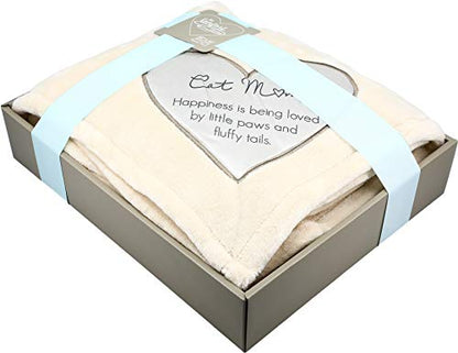 Pavilion Gift Company - Cat Mom Gift Soft Royal Plush Blanket 50x60 Inch - style: Cat Mom