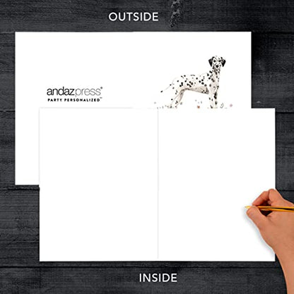 Andaz Press Jumbo Pet Sympathy Card with Envelope, Sorry For Your Loss Card, Dalmatian, Loss Of Pets, Dog Grief Bereavement Card with Big Blank Space to Send to Friends, Family, 8.5" x 11", 1-Pack - color: Dalmatian
