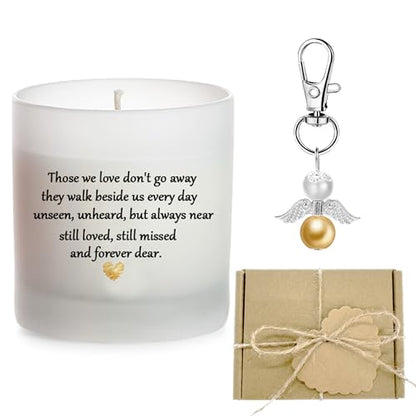Sympathy Gifts for Loss of Loved One Dad Mom Husband Sister Friend Son Child Dog, Bereavement Gifts, Thinking of You, Get Well Soon, Grief Gift, Cheer Up, Comfort Condolence Candle, Remembrance Angel
