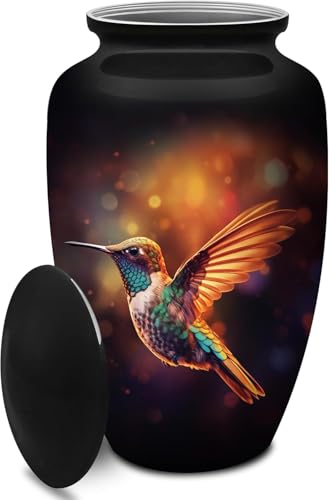 Hummingbird Urn - Extra Large Urn with Bag for Adult Ashes - color: Hummingbird, size: 1 Extra Large Urn