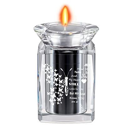 IFOLAINA Small Urn Butterfly for Human Ashes Cremation Mini Crystal Urn Alloy Storage Keepsake Funeral Memorial Gifts for Loved Ones