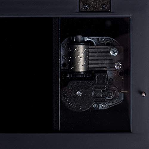 Cottage Garden Gods Love Perfect Lasts for Eternity Matte Black Jewelry Music Box Plays Amazing Grace