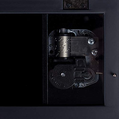 Cottage Garden Gods Love Perfect Lasts for Eternity Matte Black Jewelry Music Box Plays Amazing Grace