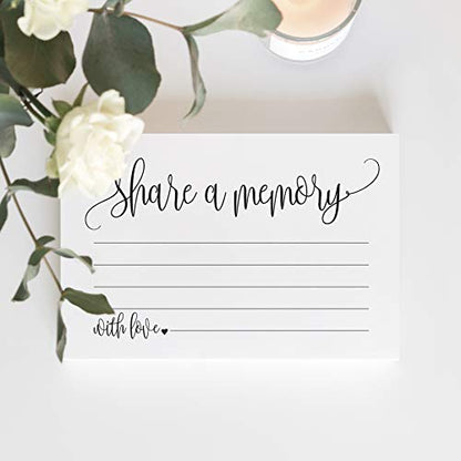 Bliss Collections Share a Memory Cards Heart Script, Cards for Weddings - style: Heart Script