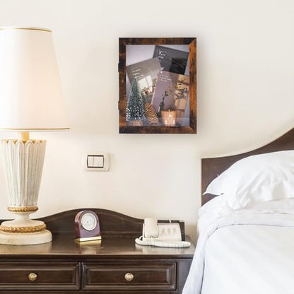 Muzilife 8x10 Shadow Box Picture Frame, 2.16 Deep, Real Glass, Honey Brown - color: Honey Brown, size: 8x10