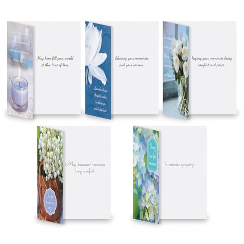 Current Condolences Greeting Cards | Mega Sympathy, 40 Count, 20 Designs, 5" x 7" Folded, Envelopes Included, Holiday, Value Pack - style: Mega 2