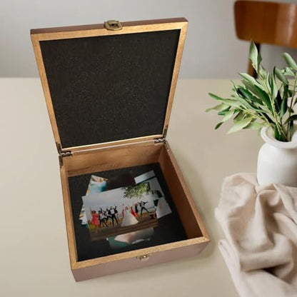 Custom Memory Box,Engraved Wooden Gift for Couples,Thoughtful Wedding Present,Personalized Wedding Keepsake,Romantic Gift Box Collection - style: Storage Box Design - 5