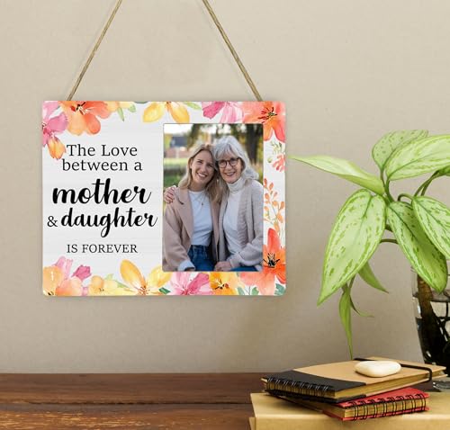 Mother Picture Frame Gifts From Daughter, Mother and Daughter Wooden Photo Frame, 4x6 inch Photo - style: Mother and Daughter