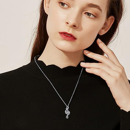 PELOVNY Urn Necklace for Ashes 925 Sterling Silver Butterfly Dragonfly Bee Phoenix Hummingbird Urn Necklaces Animal Crystal Cremation Jewelry for Ashes Cat Dog Pet Memorial Gifts - color: 28-Paw Print Urn