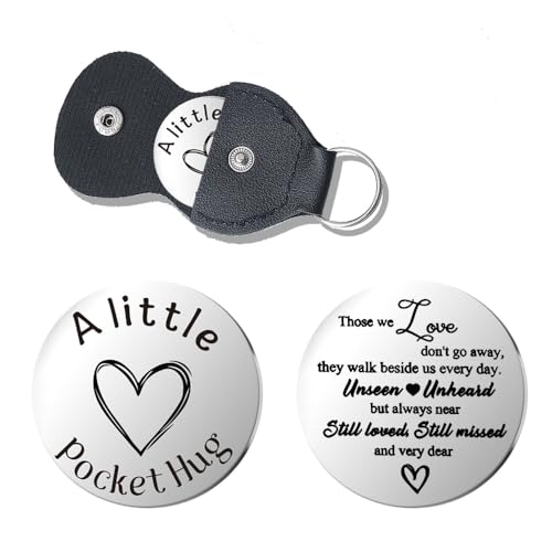 Memorial Gifts for Loss of Loved One Sympathy Pocket Hug Token Gifts for Dad Mom Friends Remembrance Bereavement Gifts for Women Men Thinking of You Gift Ideas Those We Love Don't Go Away Keychain