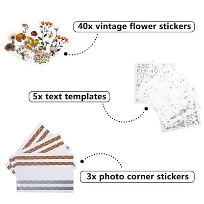 Vienrose 8x8 Inch Scrapbook DIY Small Hardcover Kraft White Pages Scrapbook Photo Album Linen Cover Scrap Book Photo Albums Scrapbooking Supplies Kit for Couple Family Wedding Travel - color: Beige, size: 8 Inch 20 Sheets