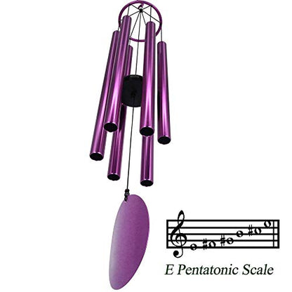 Memorial Wind Chimes Outdoor Large Deep Tone 36 Inch Tuned Windchimes - size: 36“ Purple