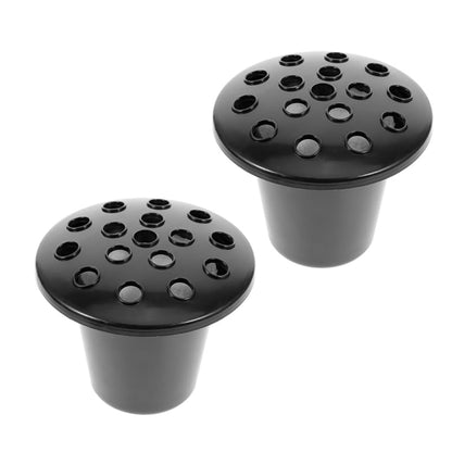2pcs Plastic Grave Flower Holder Inserts Base for Memorials Cemetery Vase Liners Versatile Design for Fresh Flowers Elegant Floral Arrangement for Gravesite Decoration