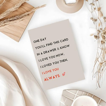 ICOOLYI Romantic Birthday Card & Gifts for Husband Boyfriend Him or Wife Girlfriend Her, Happy Anniversary Card & Gifts, Valentine Day, I Love You Always - color: WY-275