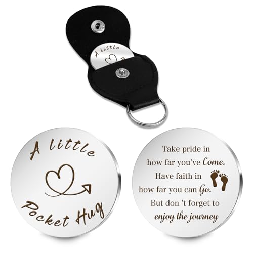 Pocket Hug Token Valentines Day Gifts For Him Graduation Gifts Back To School Gifts 2026 Eatser Basket Stuffer Keepsake - color: Take Pride in How Far You've Come.
