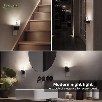 L LOHAS LED Night Light, 2 Pack Dimmable Night Lights Plug into Wall - color: Bubble-5000K, size: 2 Pack