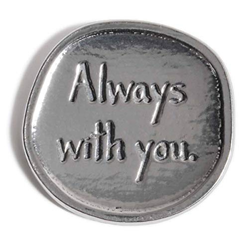 Crosby & Taylor Angel Always with You Handmade American Pewter Inspirational Sentiment Coin