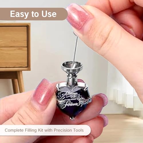 NIIIYTYB Cremation Funnel Kit with Spoon and Scoop Mini Funnel Set for Filling Ashes in Urn Necklaces Tiny Glitter Funnels for Small Capsules Bottles Pill Necklace Keepsake Ash Fill Tools Accessory