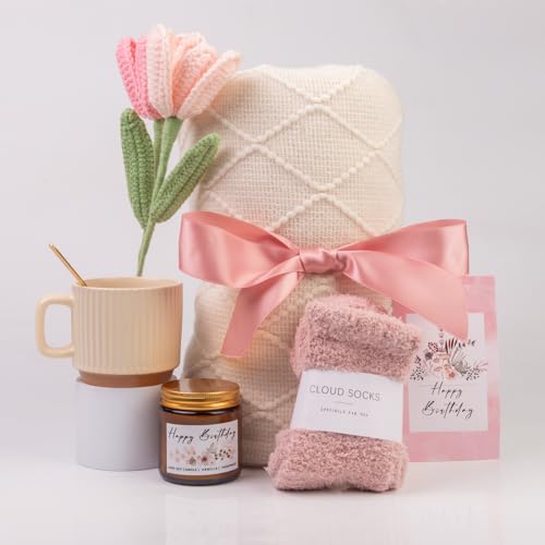 Mothers Day & Birthday Gifts for Women, Self Care Gifts Get Well Soon Gifts Package, Relaxing Care Package, Birthday Gift Basket for Women, Happy Birthday Gifts for Her, Mom, Sister, Best Friend, Wife, Girlfriend, Coworker, Birthday Gifts Ideas