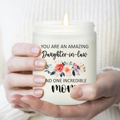 Daughter in Law Gifts Ideas - Mothers Day Christmas Birthday Gifts for Daughter in Law - Lavender Scented Candle - color: Daughter in Law