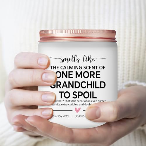 Pregnancy Announcement for Grandparents - Baby Announcements Ideas - Pregnancy Reveal to Parents - Grandma and Grandpa Expecting Announcement - Baby Shower Gifts - Lavender Scented Candle - color: Baby Announcement Gift