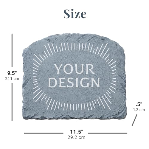 Let's Make Memories Personalized Memorial Garden Stone - Sympathy - Loss of Loved One - Grave Marker - Condolences - Indoor/Outdoor - Durable Resin - Sunflower Serenity - style: Sunflower Serenity