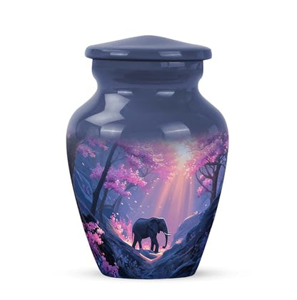 Elephant Small Cremation Urns for Human Ashes Adult Female - Keepsake Urn - color: Elephant-3, size: 3-inch
