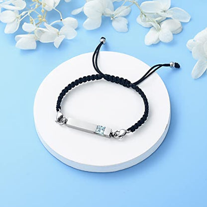 Harbeingt Adjustable Urn Bracelet for Ashes for Women Cremation Jewelry - color: Customize