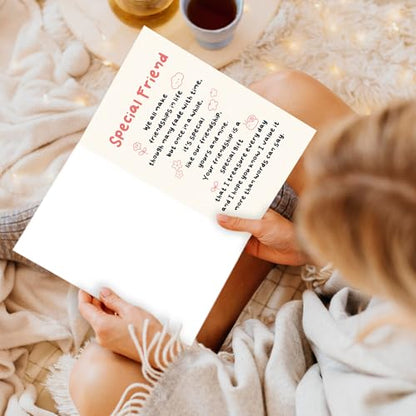 Special Friend Birthday Card Best Friend Gift Meaningful Friendship Card | Heartfelt Birthday Card for Her Him, Thank You for Being in My Life Card for Sister Friend Soulmate with Envelope - color: WY-277