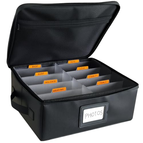 Viesembo Photo Storage Box, Holds up to 2000 4x6 Photos