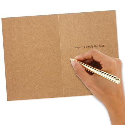 Hallmark Kraft Valentines Day Card Assortment (16 Cards with Envelopes) Red, Black, White