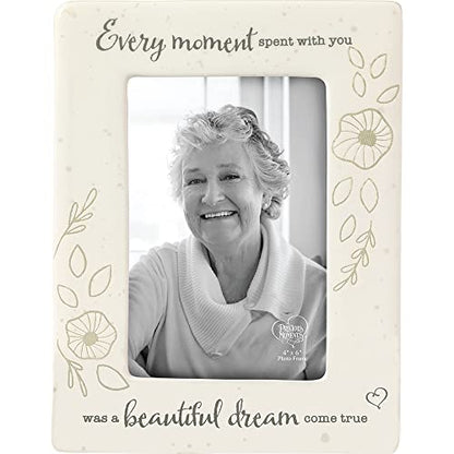 Precious Moments 191487 Every Moment Spent with You was A Beautiful Dream Come True Memorial Keepsake Ceramic 4x6 Photo Frame