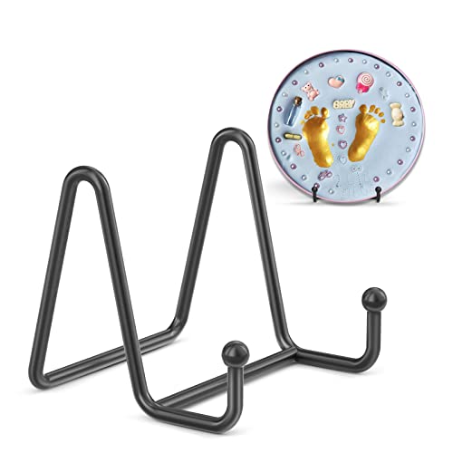 TR-LIFE 3 Pack 3 Inch Plate Stands for Display - Small Easel Holder Stand for Picture, Decorative Plate, Platter, Book, Photo - size: 3 Inch