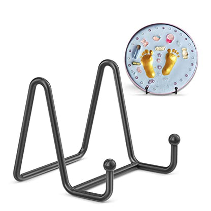 TR-LIFE 3 Pack 3 Inch Plate Stands for Display - Small Easel Holder Stand for Picture, Decorative Plate, Platter, Book, Photo - size: 3 Inch