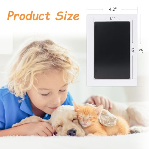 DeerZone Inkless Paw Print Kit,Dog Paw Print Kit,Dog Nose Print Kit - color: Black, size: Medium-Large 2 Pack
