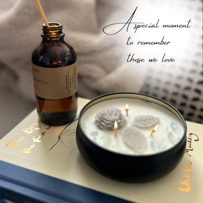 Thinking of You Memorial Candle for Loss of Loved One – Sympathy & Bereavement Gift, Grief Remembrance Candle, Natural Wax Rose, in Loving Memory Condolence Token, Loss of Loved One Gift
