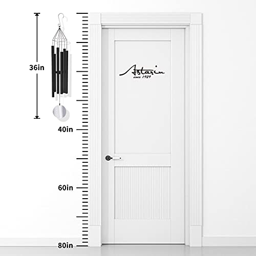 ASTARIN Wind Chimes Outdoor Large Deep Tone - size: 36“ Black