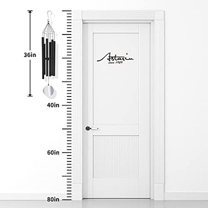 ASTARIN Wind Chimes Outdoor Large Deep Tone - size: 36“ Black