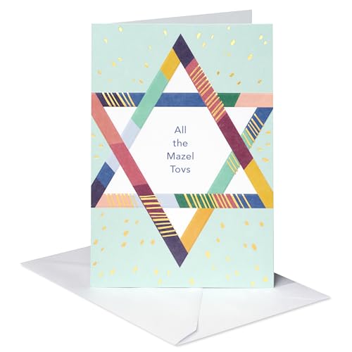 American Greetings Congratulations Card, Mazel Tov (Star of David) - color: Star of David